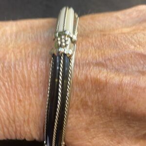 Black White Silver Bracelet
